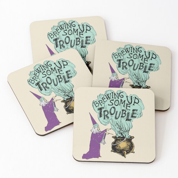 Item preview, Brewing Up Some Trouble - Wizard Meme designed and sold by SpaceDogLaika.