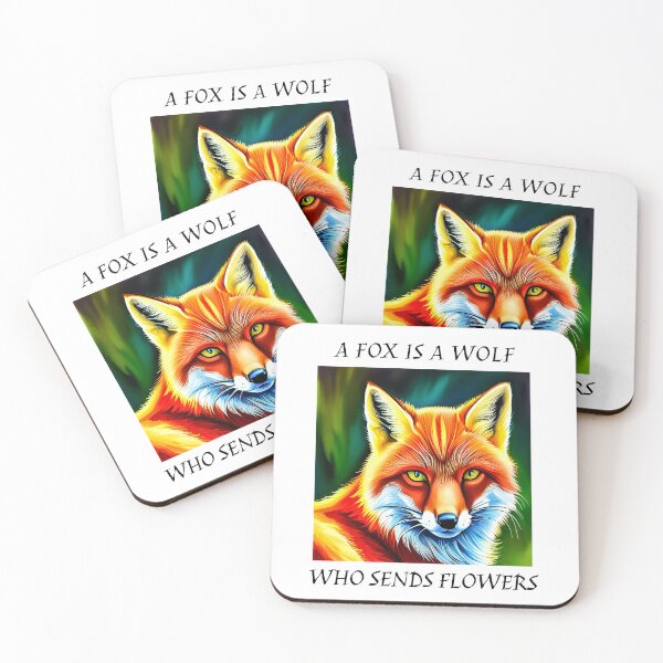 Aperçu de l'œuvre Un renard est un loup qui envoie des fleurs créée et vendue par ArtShare.