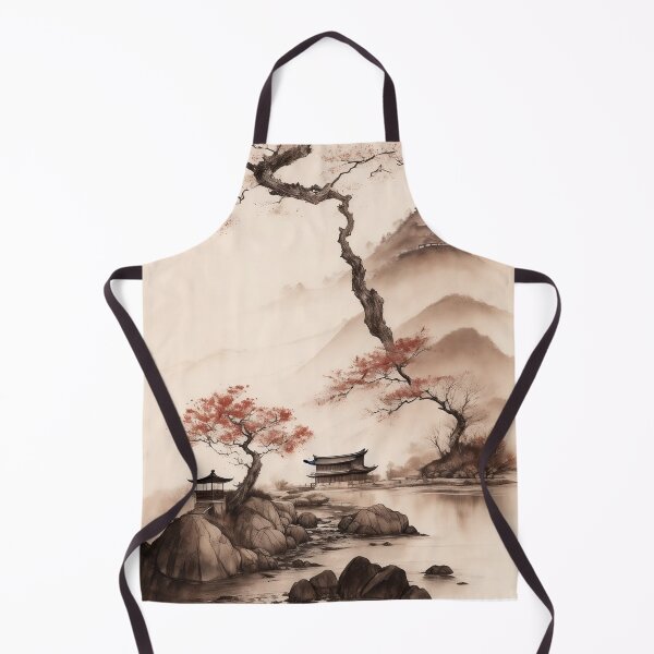Item preview, House by the lake Japanese watercolor designed and sold by Robertworkshop.