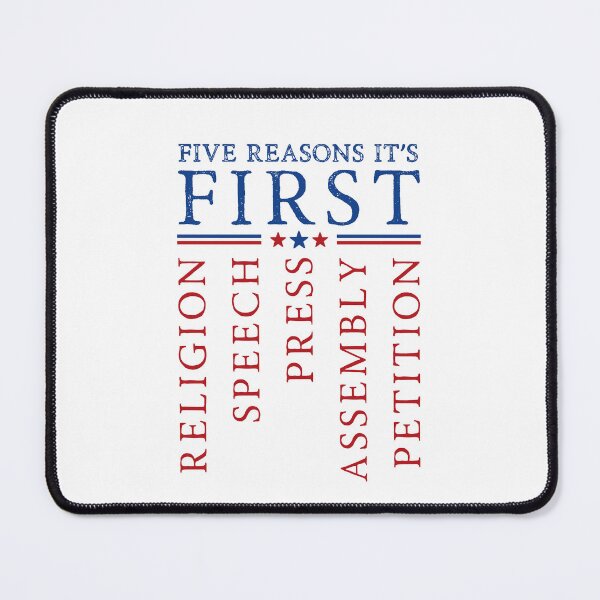 Item preview, First Amendment | Freedom of Speech | Freedom of the Press | Censorship | Bill of Rights | Constitution | Freedom of Religion | Free Press designed and sold by CtrlZDigitalD.