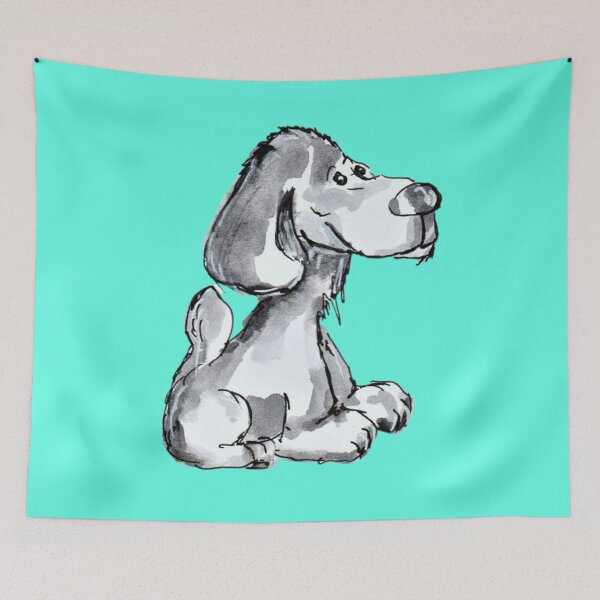 Item preview, Puppy, watercolor, fine art designed and sold by janianna.