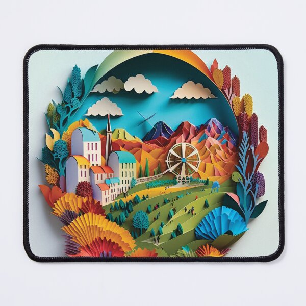 Item preview, ferris wheel with wonderful scenery designed and sold by artpapercuts.