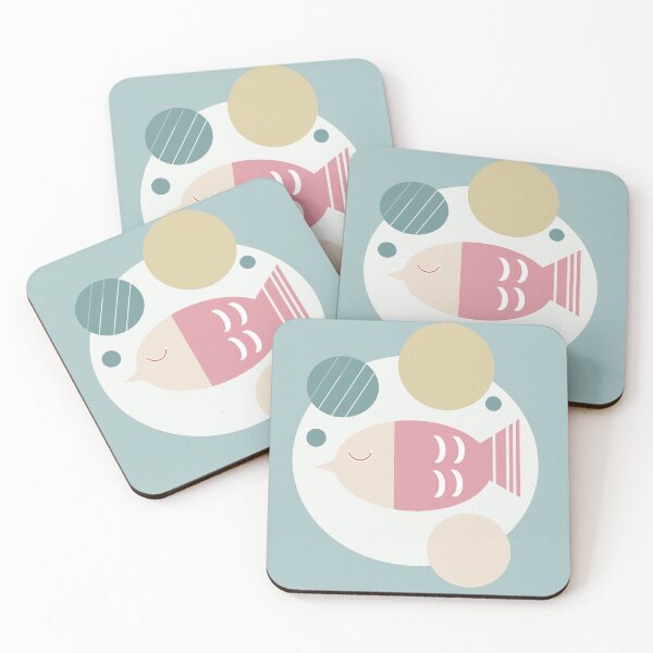 Item preview, Cartoonish fish in pastel hues  designed and sold by JakoRila.