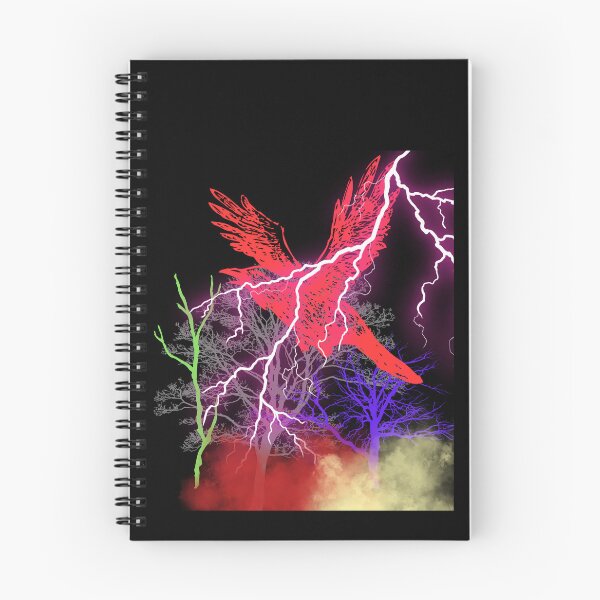 Artikelvorschau, Rabe, dunkler Vogel, schwarze Nacht, Angst, Wald, Sturmkrähe, psychedelisch entworfen und verkauft von SisterSinger.