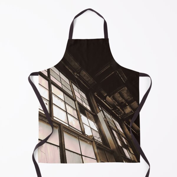 Item preview, Dark Brown Light Tan Coffee Vintage Sepia Tone Modern Industrial Warehouse Hanger Windows Bright Light Florescence Rust Pipes Photograph designed and sold by ARTbyABACCUS.