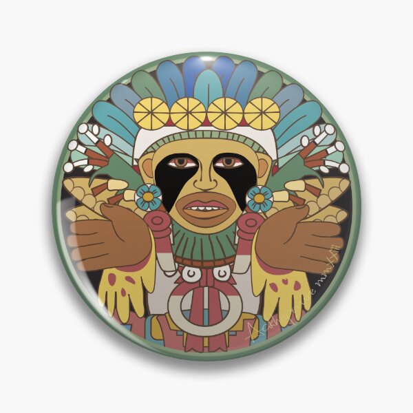 Item preview, Xipe Totec shield designed and sold by Aakheperure.