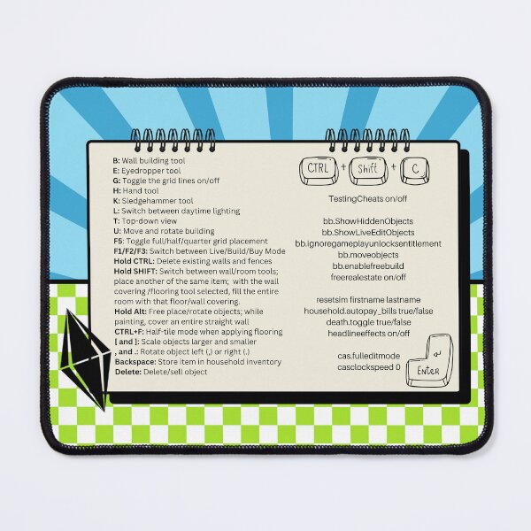 Sims 4 Cheat Sheet Sticker Sticker for Sale by Naama Tamir