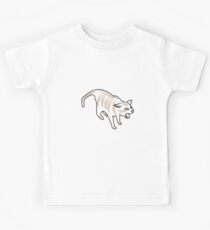 Dry Heaving Cat Kids Tee
