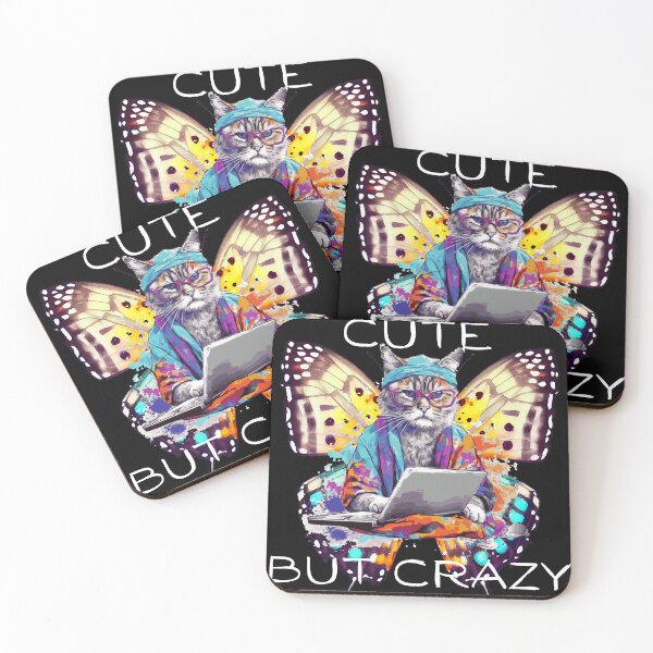 Aperçu de l'œuvre Chat mignon mais fou - Vibes de chemise de chat créée et vendue par Merch-and-Vibes.