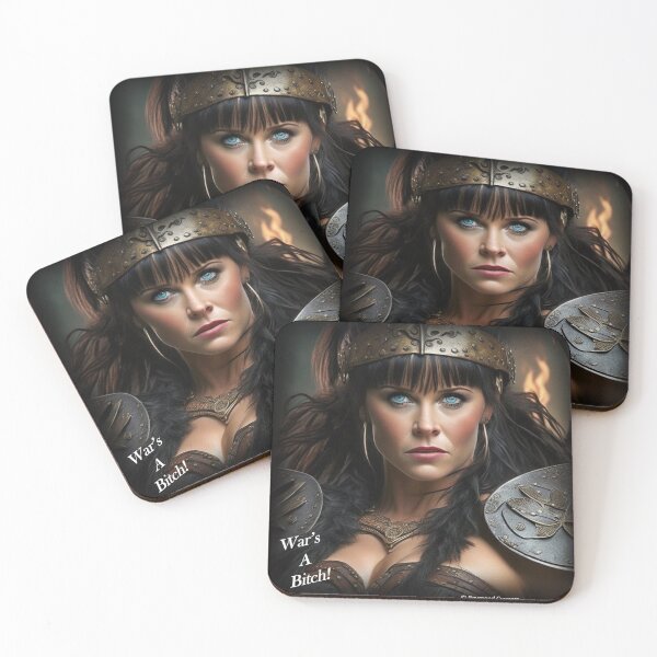 Item preview, Xena says "War's a bitch!"  designed and sold by ElderWisdom.