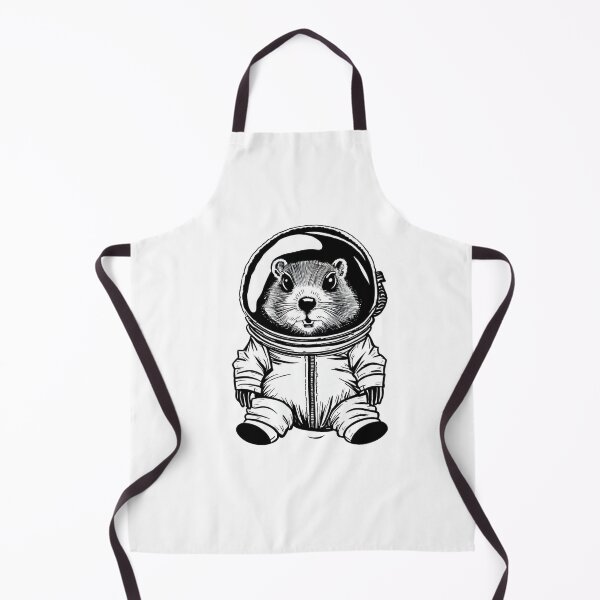 Item preview, Cute groundhog in astronaut suit designed and sold by GroundhogMs.