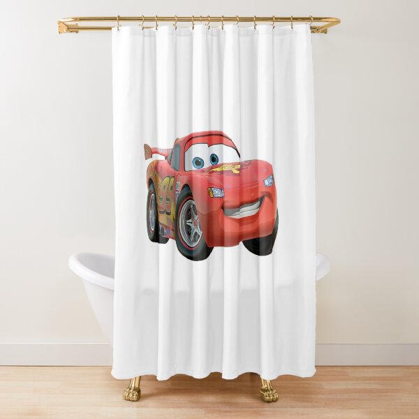 Lightning Mcqueen Shower Curtains for Sale Redbubble