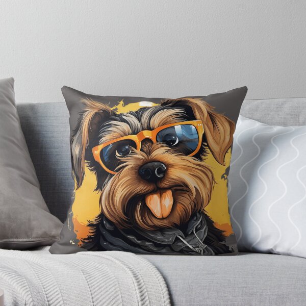 Item preview, Puppy Paradise: Vintage Hawaiian Yorkie Doodles designed and sold by imaginariumlab.