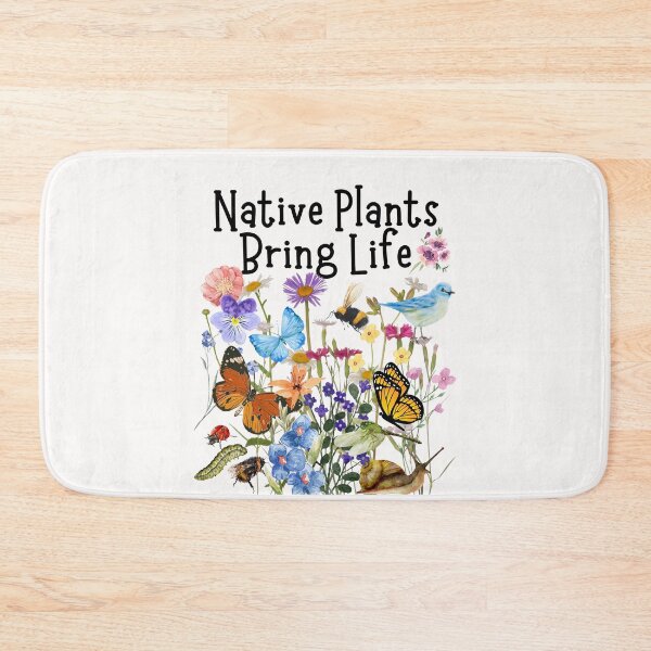 Item preview, Native Plants Bring Life Colorful Pollinator Design designed and sold by EarthArtDesigns.