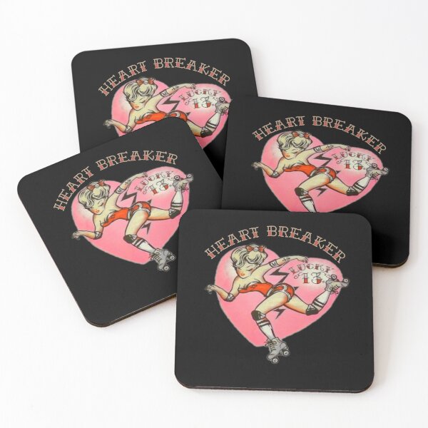Item preview, Heart Breaker Lucky 13 Roller Skater designed and sold by Corinne Alexa Jackson.