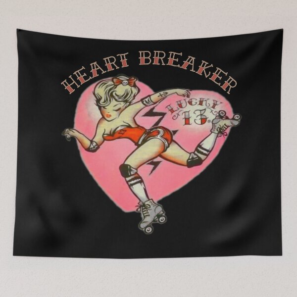 Item preview, Heart Breaker Lucky 13 Roller Skater designed and sold by Corinne Alexa Jackson.