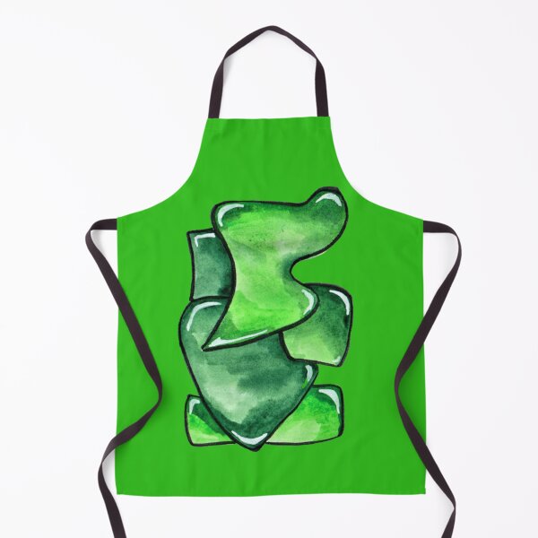 Item preview, green shards, pattern, abstract, watercolor, fine art designed and sold by janianna.