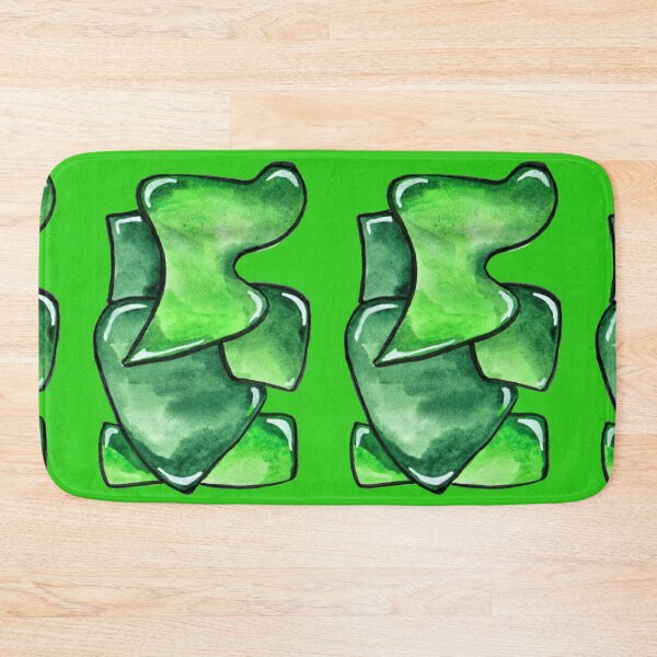 Item preview, green shards, pattern, abstract, watercolor, fine art designed and sold by janianna.