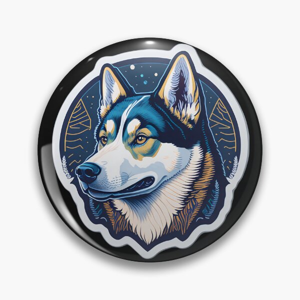 Artikelvorschau, Siberian Husky (Sticker and Print Out) entworfen und verkauft von Sir Elgin Ortiz.
