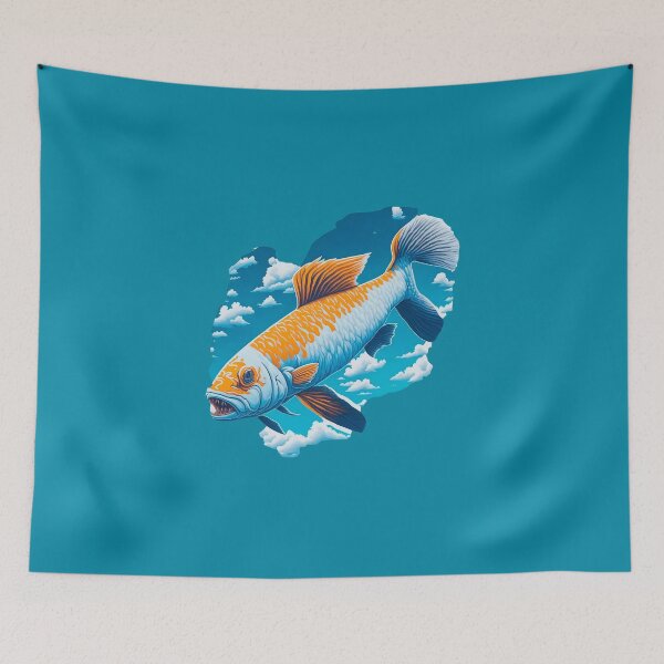 Item preview, Fish Fly in the Sky designed and sold by DesignArtEmpire.