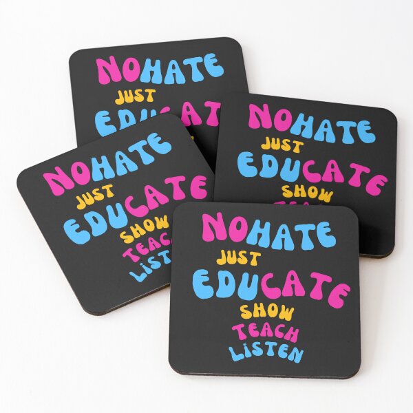 Item preview, No Hate just educate Show teach Listen designed and sold by Hiremeamerica.