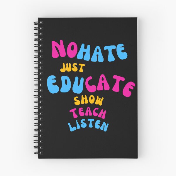 Item preview, No Hate just educate Show teach Listen designed and sold by Hiremeamerica.