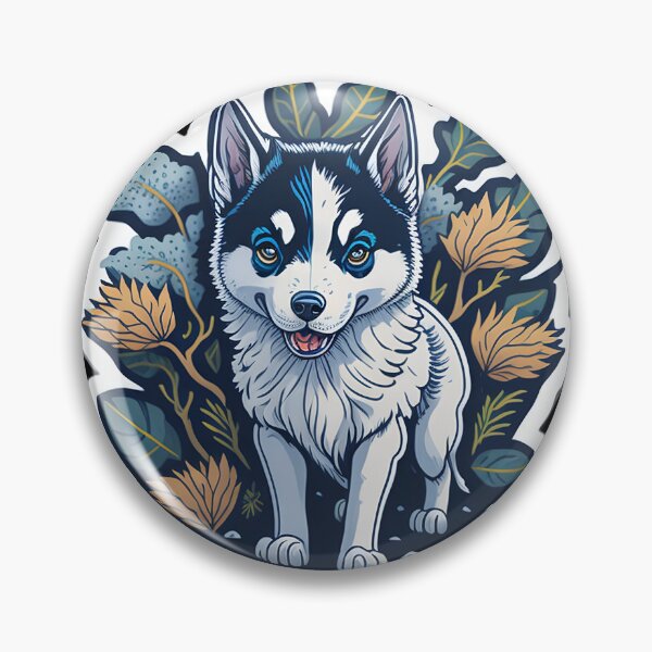 Artikelvorschau, Siberian Husky (Sticker and Print Out) entworfen und verkauft von Sir Elgin Ortiz.
