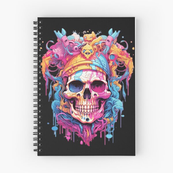 Item preview, Surrealistic flat colorful skull designed and sold by StrongSouls.