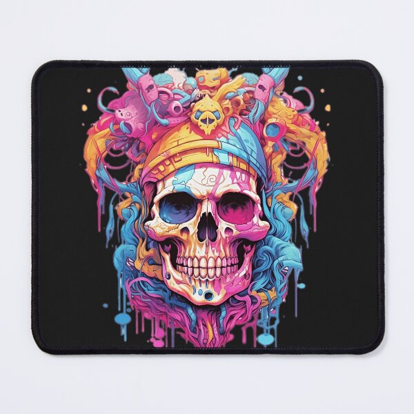 Item preview, Surrealistic flat colorful skull designed and sold by StrongSouls.