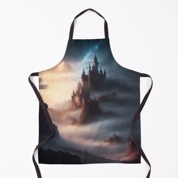 Item preview, Castle with dramatic lighting and fog - 2 - Landscape Art designed and sold by dosedai.