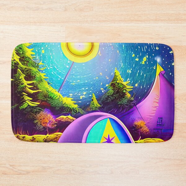 Item preview, Cosmic Camping - AI Art Print designed and sold by casaai.