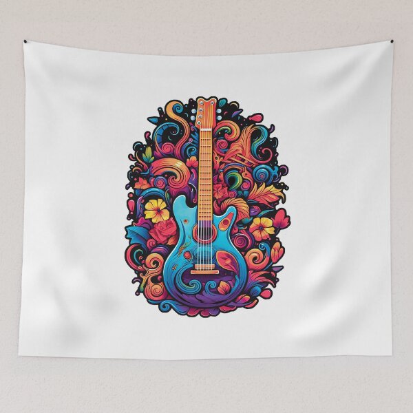 Item preview, Colorful Fantasy Guitar Design - Perfect Gift For Guitar Players Get This Cool Guitar designed and sold by AlanPhotoArt.