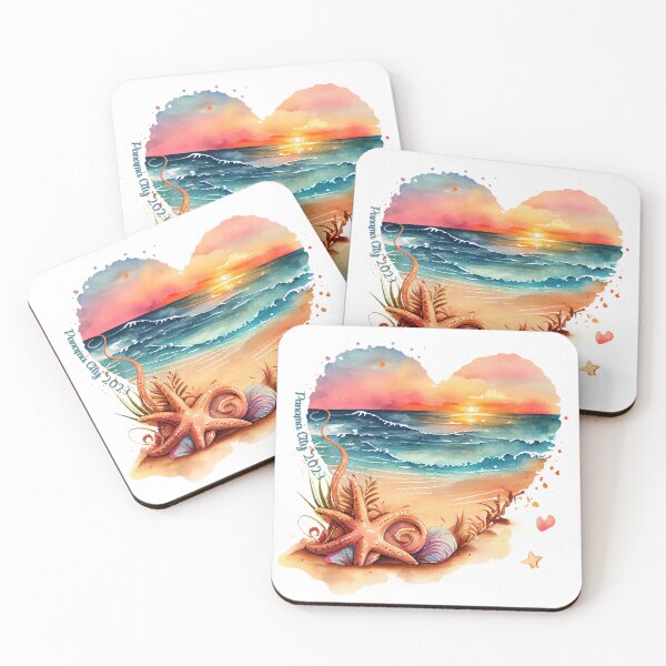 Item preview, Panama City Beach Heart Ocean designed and sold by MixinMadness.