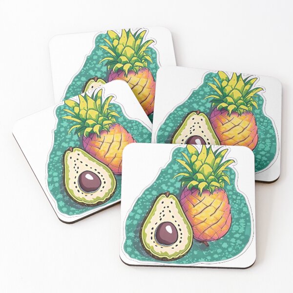 Item preview, Avo-Pine Delight: Avocado and pineapple cute designed and sold by WASjourney.