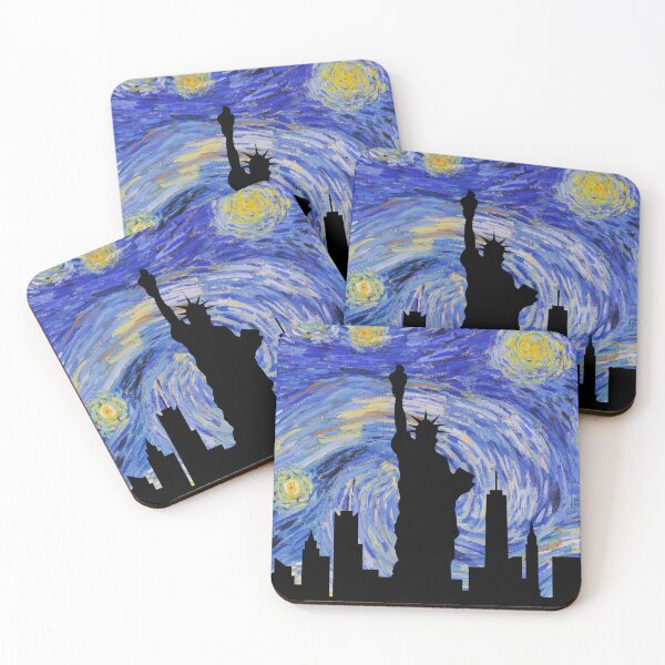 Item preview, Starry night in NYC designed and sold by DigitalLuckyCat.
