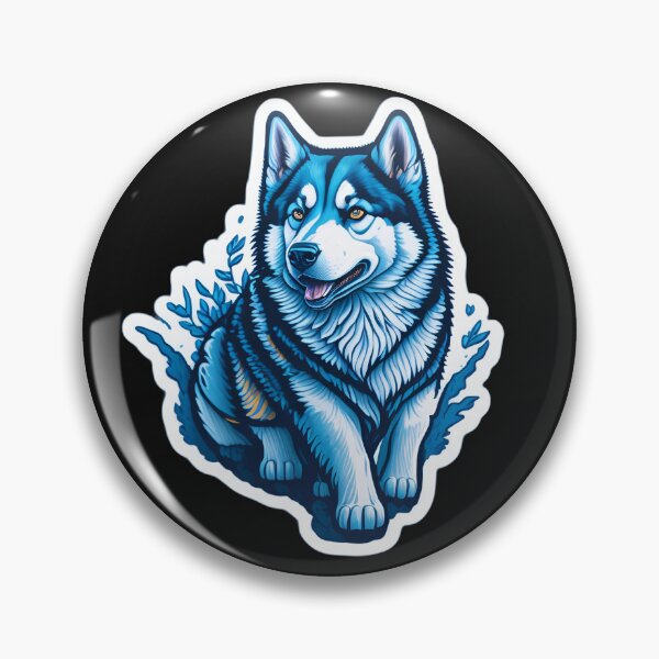Artikelvorschau, Siberian Husky (Sticker and Print Out) entworfen und verkauft von Sir Elgin Ortiz.