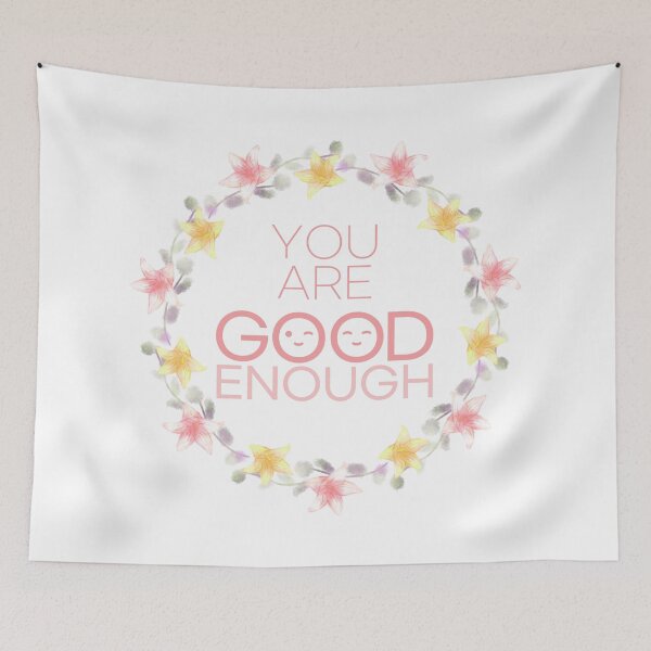 Item preview, eres lo suficientemente bueno (flor rosa, amarilla) designed and sold by mimo-Eshop.