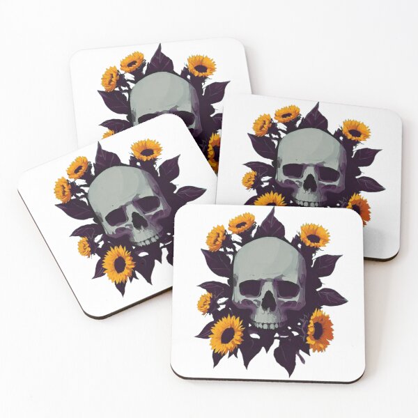 Item preview, Sunflower Skull designed and sold by Hiddenverse.