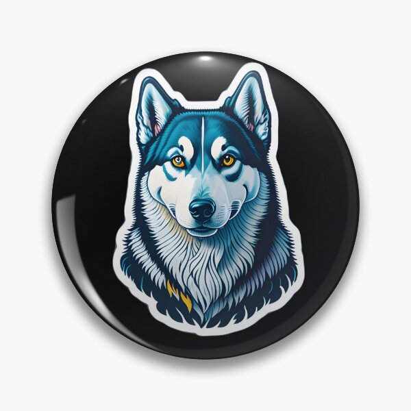 Artikelvorschau, Siberian Husky (Sticker and Print Out) entworfen und verkauft von Sir Elgin Ortiz.