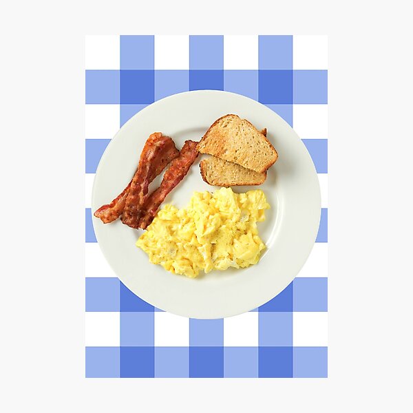 Breakfast Ron Swanson Poster Bacon Eggs And Toast Photographic Print