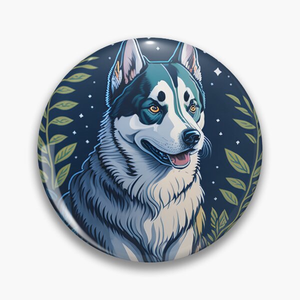 Artikelvorschau, Siberian Husky (Sticker and Print Out) entworfen und verkauft von Sir Elgin Ortiz.