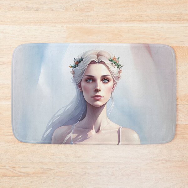 Item preview, Beautiful Ice Blonde Woman in White Wedding Dress designed and sold by Erika V..