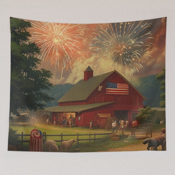 Artikelvorschau, Vintage Amerika 4. Juli Unabhängigkeitsfeier entworfen und verkauft von BrandonArtWorld.