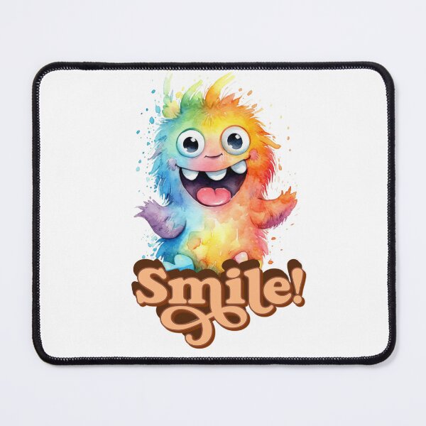 Item preview, SMILE It's Good Medicine Little Monster designed and sold by MoodyMuseArt.
