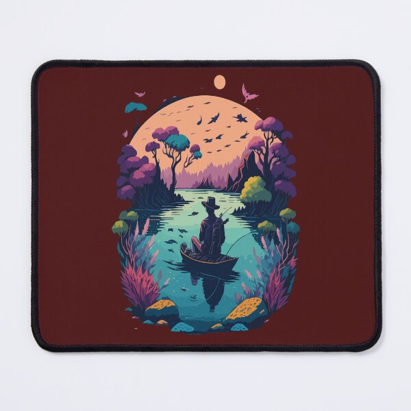 Item preview, Fishing on a lake designed and sold by kenyndi.