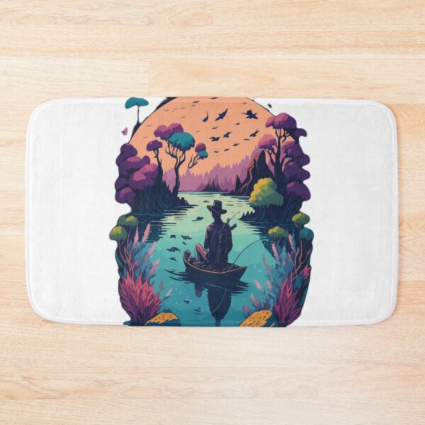 Item preview, Fishing on a lake designed and sold by kenyndi.