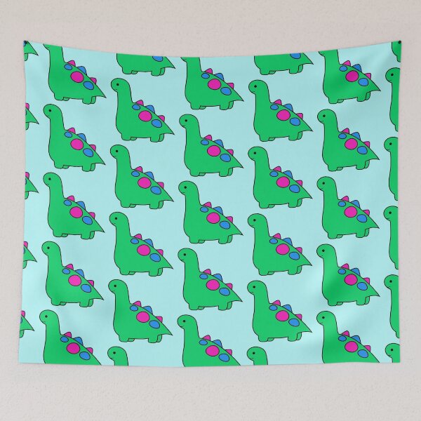 Item preview, Polysexual flag dino designed and sold by bookwoof.
