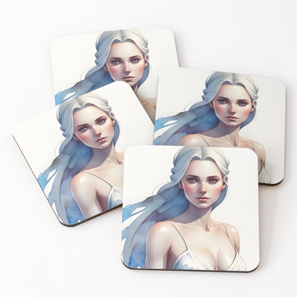 Item preview, Hermosa mujer rubia de hielo en vestido de novia blanco designed and sold by Erika V..