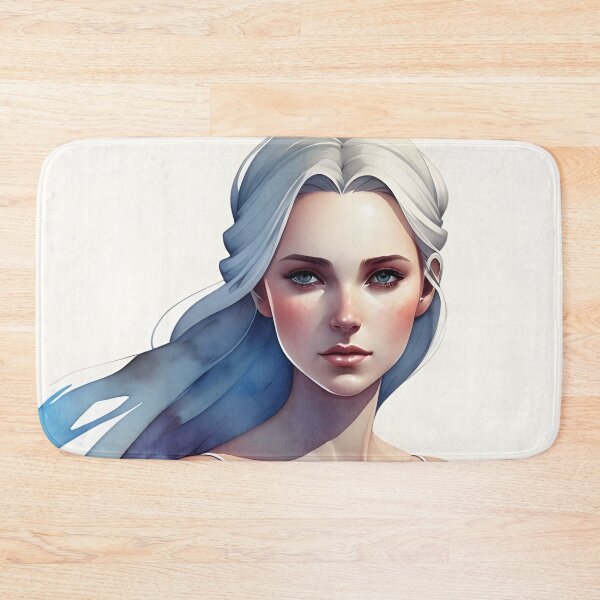 Item preview, Beautiful Ice Blonde Woman in White Wedding Dress designed and sold by Erika V..