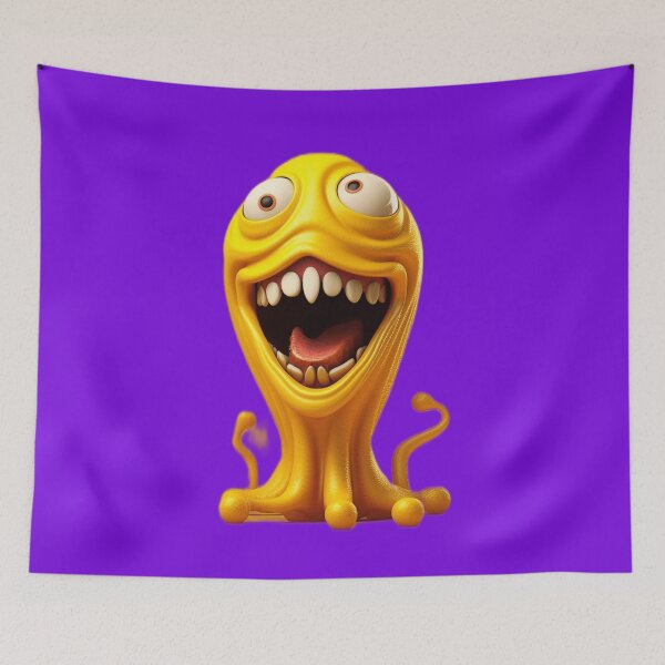 Item preview, Cheerful 3d yellow monster designed and sold by SBD-Shop.